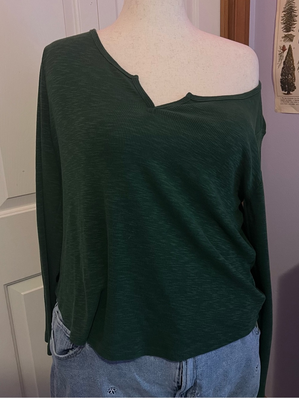 Women’s Forest Green Long Sleeve Tee